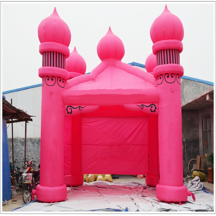 金沙粉色帐篷